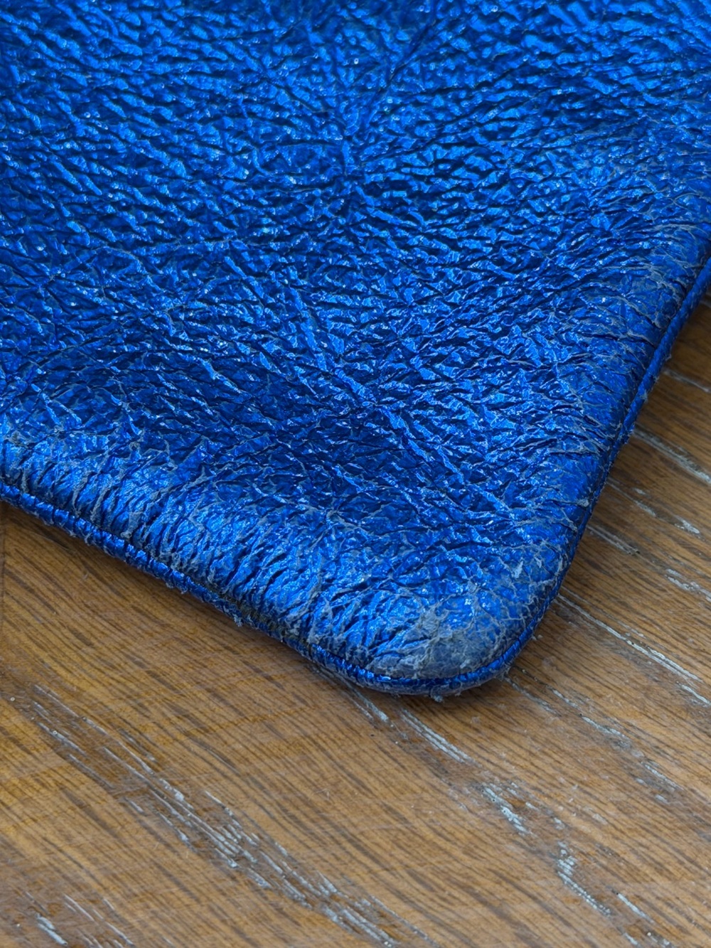 Marc by Marc Jacobs Electric Blue Metallic Coin Purse Pouch Wallet - Picture 8 of 16